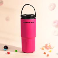 Taza de agua con pajita para coche de acero inoxidable 316, botella de agua aislada de doble bebida de 750ML, botella termo de gran capacidad a prueba de fugas - details 9