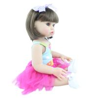 BZDOLL muñeca Reborn realista, juguete con cuerpo de silicona suave completo, vestido encantador, regalo de cumpleaños para niña, 48 CM y 55 CM - details 3