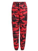 Pantalones de tiro medio para mujer, pantalones Cargo holgados de camuflaje para primavera y otoño, pantalones bombachos cómodos - details 20
