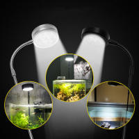 Lámpara LED de escritorio para acuario, luz con tablero acrílico, 3W, 5W, 7W, para Nano tanque, Betta, pecera, planta suculenta en maceta, 6000K, blanco frío - details 0