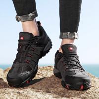Zapatos de Senderismo para Hombres HikeUp Zapatillas Tácticas de Cuero de Ante - details 14