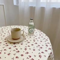 Manteles estampados para decoración del hogar, cubiertas de mesa con estampado de lavanda rosa para dormitorios - details 12
