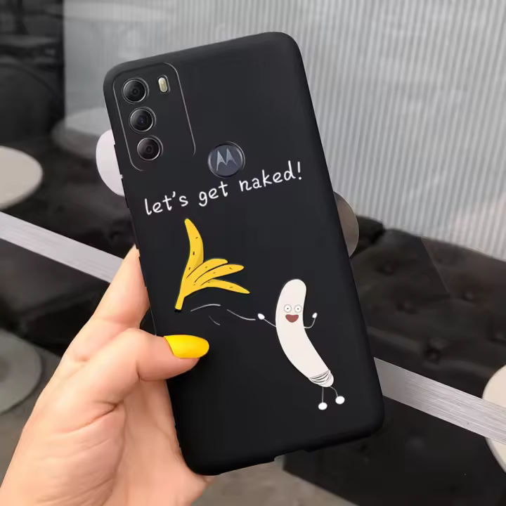 Funda trasera para Motorola G60, carcasa ultrafina de silicona TPU suave, parachoques para Motorola Moto G60 de 6,8 pulgadas, Cute Capas Cartoon Etui - 1