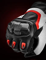 Guantes de motocicleta para hombre y mujer, protección de cuero para pantalla táctil, fibra de carbono, accesorios profesionales para Motocross - details 1