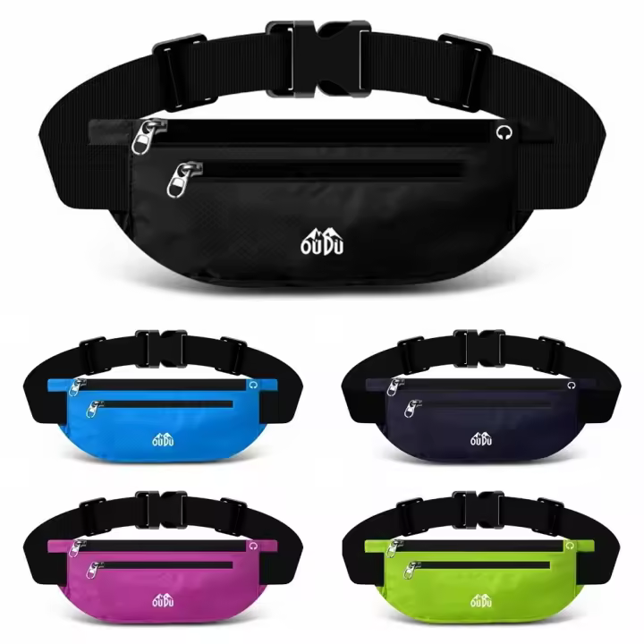 Riñonera deportiva ultrafina para móvil, riñonera multifuncional ajustada para correr, bolsa deportiva transpirable de gran capacidad para teléfono - 1