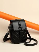 Mini bolso cruzado acolchado de Argyle, bolso de teléfono móvil con solapa de moda, bolso de hombro multicapa para mujer - details 1