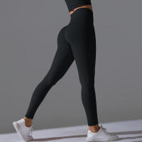 Pantalones de mujer, leggings, glúteos melocotón, pantalones de yoga desnudos de cintura alta - details 5