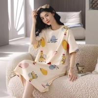 Conjunto De Pijamas De Verano Para Mujer Talla Grande Estampado De Oso Y Corazón Casual Manga Corta Pantalones Anchos Ropa De Dormir Transpirable De Poliéster - details 3