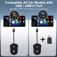 Adaptador inalámbrico 2 en 1 para CarPlay y Android, Dongle inalámbrico para Carplay con cable y Android (blanco) - details 3