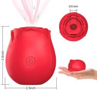 Embalaje privado SEXY Forma de rosa Vagina Vibrador de succión Succión de pezón Lamiendo oral Estimulador de clítoris Potentes productos íntimos Juguetes sexuales para - details 6