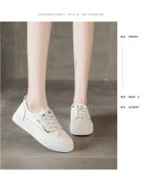 Zapatos Blancos De Boca Baja, Zapatos Deportivos Casuales De Suela Blanda Nuevos, Cómodos Y Resistentes Al Desgaste - details 13