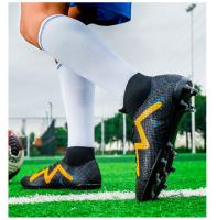 Nuevos zapatos de fútbol con picos rotos, zapatillas artificiales para correr, entrenamiento de hierba, juegos profesionales - details 12