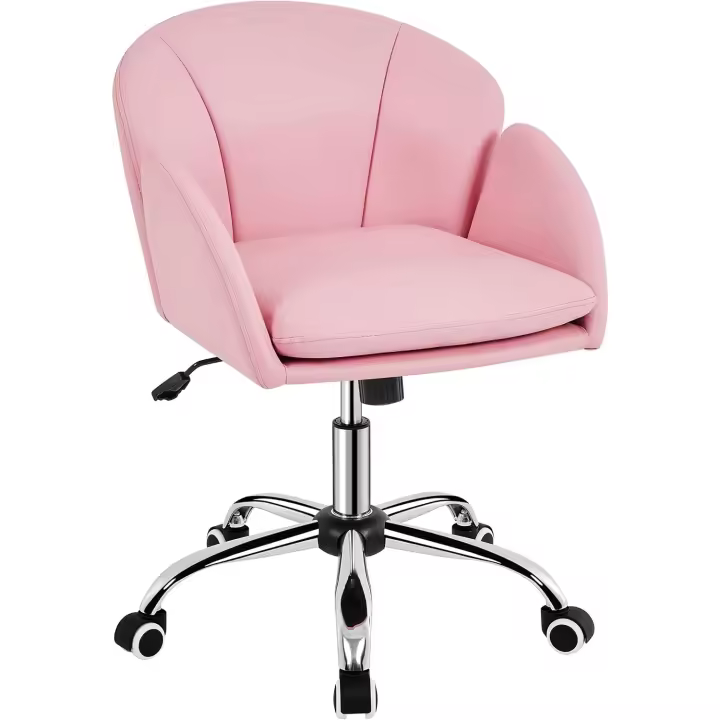 Silla de Trabajo Terciopelo Alcochoquera de Max Capacidad 136 KG con Ruedas Color Gris - 1