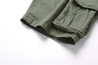 Pantalones Cargo de Algodón 100% para Hombres Cintura Elástica, Múltiples Bolsillos, Estilo Casual Militar - details 19