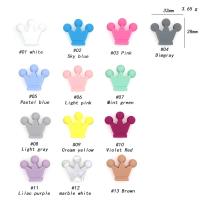 10 unids/lote Mini cuentas de silicona lazo corona hoja flor para fabricación de joyería DIY cadena de chupete accesorios de pulsera - details 17