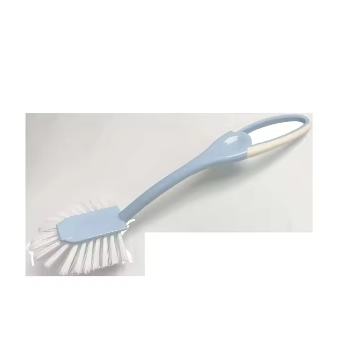 Cepillo para lavar platos de mango largo, cabezal de cepillo triangular para limpieza de mascotas de cocina, de alta calidad y respetuoso con el medio ambiente - 1