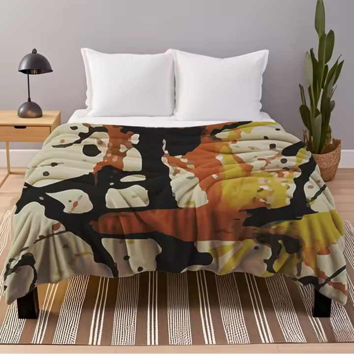 Manta de franela ultrasuave al tacto, mantas de cama Kingdom Hearts S, manta de diseño moderno de mediados de siglo, manta resistente a los olores - 1