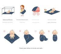 Toalla de Gasa de Bambú de Verano Suave para Recién Nacidos Sábanas Ajustables Ropa de Cama Segura - details 4