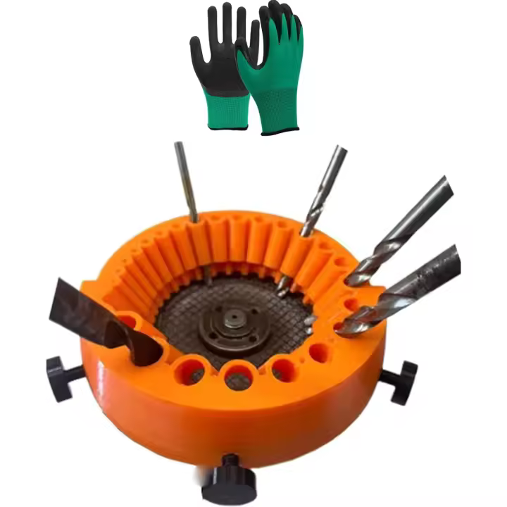 Afilador de brocas, accesorio de pulido de brocas eléctricas, amoladora de brocas antigua, amoladora angular de cuchilla gigante para pulir brocas, brocas de 2 a 13 mm para pulir amoladora de 125 mm - 1