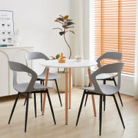 EGOONM-Juego de 4 sillas de comedor Escandinavia, muebles para comedor, silla de diseño nórdico, sillas creativas con respaldo para el hogar - details 6