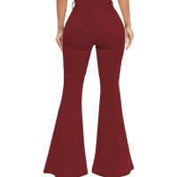 Pantalones acampanados de mezclilla elástica ajustados a la cintura HSF99 Fashion - details 67