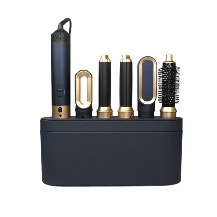 Nuevo Estilador de Cabello de Calor Seco 6 en 1 Cepillo Multifuncional 1000W para Cardar y Rizar el Cabello - 1
