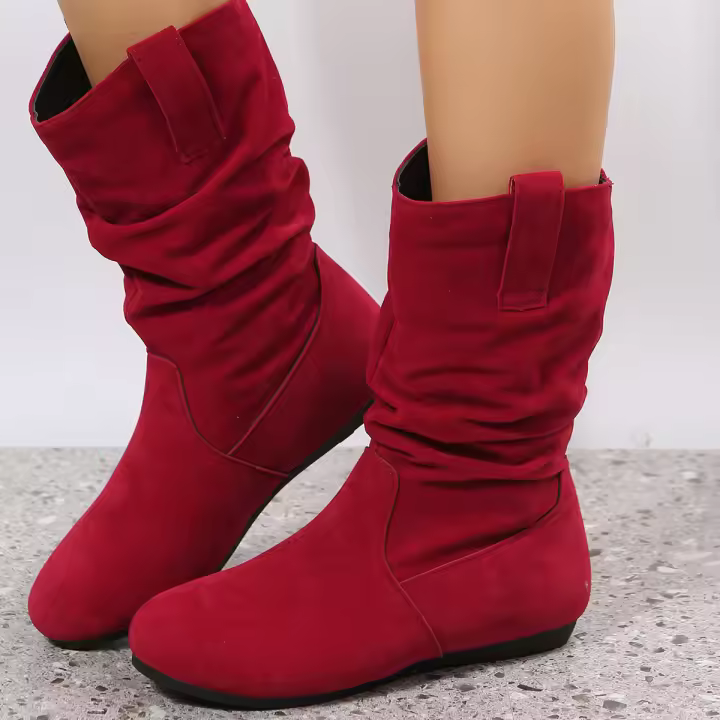 Otoño Invierno zapatos planos de mujer botas martin zapatos de bota corta de moda - 1