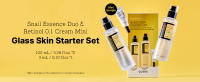 cosrx glass skin starter set snail 96 power mucin essence retinol 0.1 cream radiant korean skincare