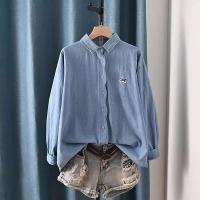 Blusas Bordadas de Flor Moda Coreana para Mujeres Primavera Camisa de Jeans de Diseñador - details 27