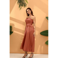 Vestido largo con vendaje sexy y espalda cruzada con múltiples correas y uso multidireccional - details 61