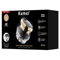Kemei-cortadora de pelo eléctrica UFO 887 para hombre, kit de corte de pelo automático, recargable, lavable - details 0