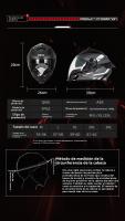 Casco moto integral hombre mujer aire libre trail Deportes Protector - details 1