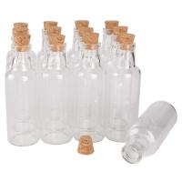Botellas de Vidrio Pequeñas con Tapón de Corcho 12 Piezas por Lote Ideal para Arte DIY, Boda Favoritos Suministros de Artesanía - details 0