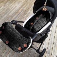 Saco de dormir de punto grueso para bebé, forro de Cachemira de imitación infantil, envoltura para recién nacido, manta para cochecito de niño - details 26