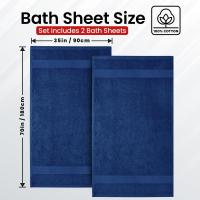 2 toallas de baño extra grandes de algodón. - details 1