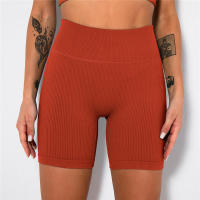 Pantalones cortos de yoga para mujer, leggings de cintura alta sin costuras para correr, entrenar, gimnasio - details 25