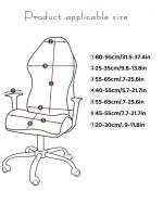Funda elástica para asiento de sillón para videojuegos, funda para silla de banquete de oficina, funda antisuciedad para asiento, funda elástica para silla de deportes electrónicos, funda para silla de ordenador - details 4