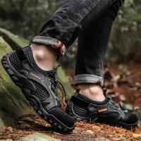 Zapatillas de Correr de Sendero Premium Impermeables Calzado de Montañismo y Agua Antideslizante para Hombres Secado Rápido, Diseño Distintivo - details 18