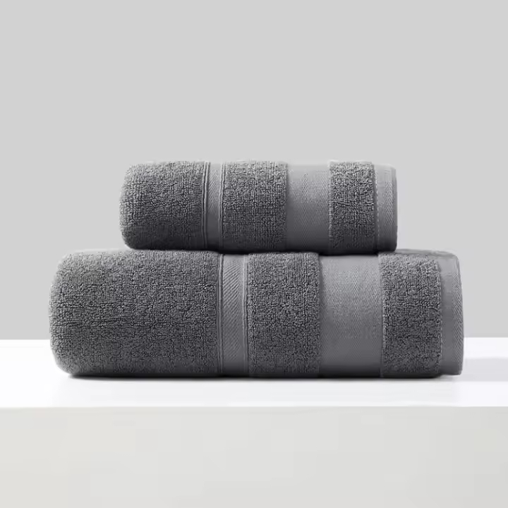 Toallas de cara y mano absorbentes y suaves de algodón, juego de toallas de baño de lujo para Hotel, Spa, sólido y suave - 1