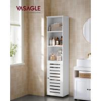 Armario de Baño de Alto Estilo Independiente con 3 Compartimentos Abiertos y 2 Estantes Ajustables - details 1