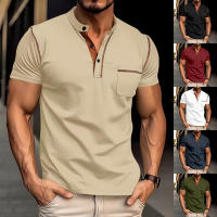 25 Verano nueva Camiseta de Manga Corta para Hombre, Polo Americano Casual de Secado Rápido - details 1
