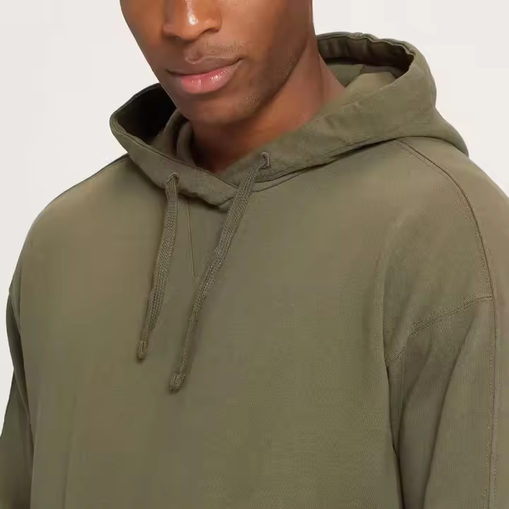 Decheng Sports Sudadera con capucha y sudadera de lana para entrenamiento, manta resistente al desgaste, suave y adelgazante para hombre - 1