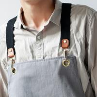 Delantal de trabajo ajustable duradero con múltiples bolsillos y bolsillos para herramientas, delantales de cocina, delantales para barbacoa doméstica, parrilla - details 6