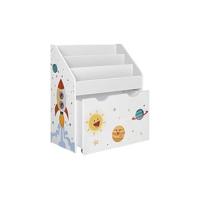 Organizador de Juguetes y Libros para Niños, Estantería de Almacenamiento Multifuncional con 2 Cajas, Gran Capacidad, Tema Universal, para Dormitorio, Salón, Blanco GKR42WT - details 12