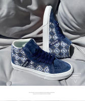 Zapatillas de lona azules étnicas de alta calidad Tamaño grande para hombres y mujeres - details 7