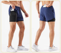 Pantalones Deportivos de Dos en Uno para Hombres Secado Rápido, Bolsillos, Comodidad en Verano - details 1