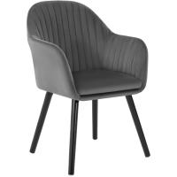 Silla de Comedor Estilo Vintage Juego de 1, Silla Cocina, Silla Nordica con Respaldo y Reposabrazos, Tela Pana, Estructura de Madera, Sillas para Tocador, Escritorio, Crema, EZS26cm-1 - details 54