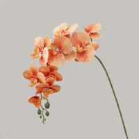 9 ramas artificiales de Phalaenopsis de cabeza, flor de orquídeas de mariposa Artificial hecha a mano realista, flores falsas de tacto Real - details 15