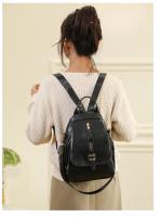 Mochila De Estilo Vintage para mujer, morral de piel sintética suave, informal, a la moda - details 15