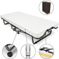 Cama Plegable para Invitados - 90x200 cm - Armazón Metálico Estable - con somier y Funda Protectora - details 9